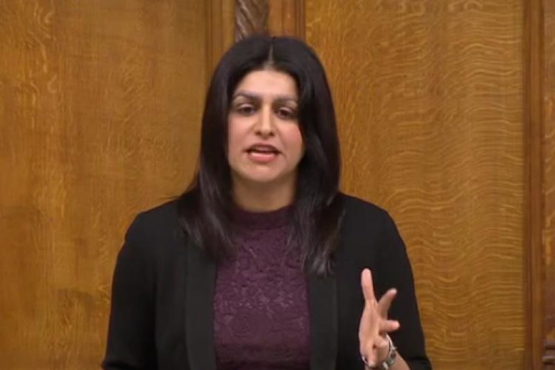 Shabana speaking in Parliament about  Donald Trump