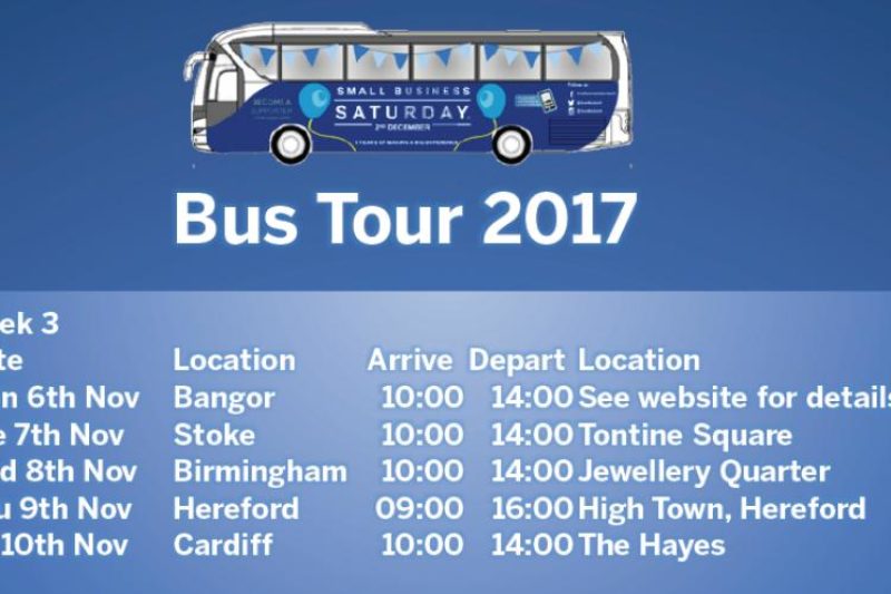 Small Business Saturday bus tour