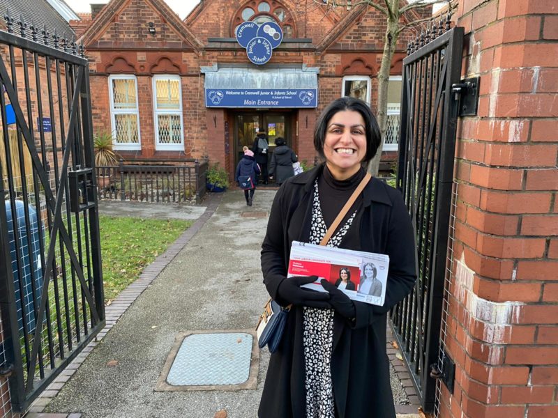 Shabana on the campaign trail in Birmingham Ladywood.