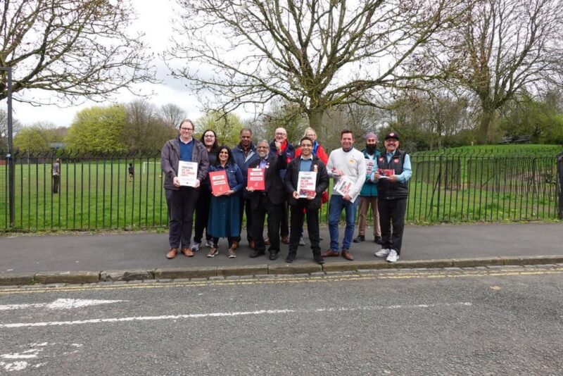 Shabana joined volunteers in Stoke last week, campaigning ahead of the local elections 