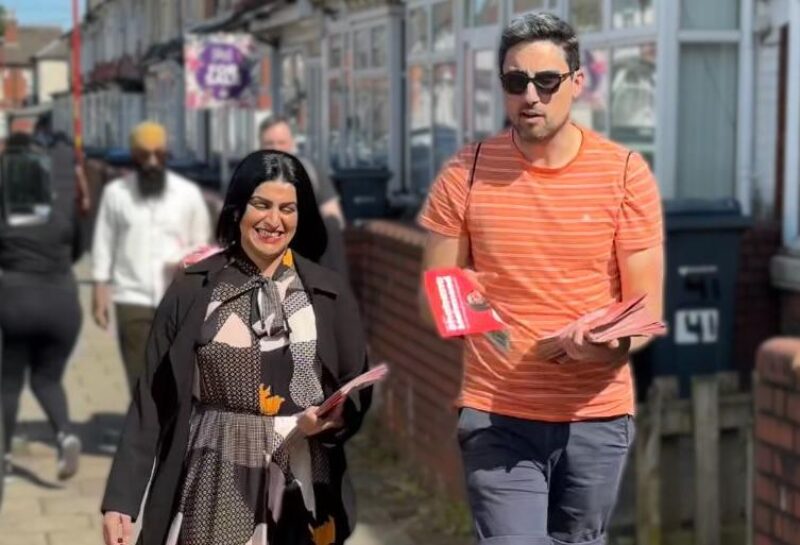 Shabana with Councillor Lee Marsham.
